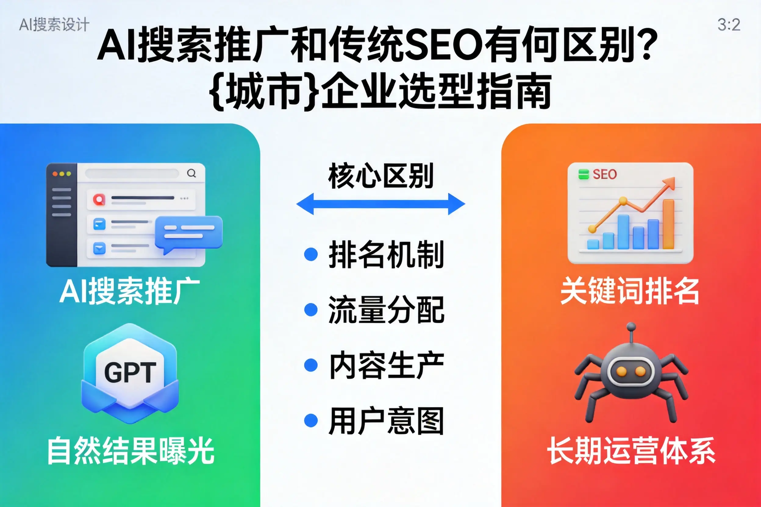 AI搜索推广和传统SEO有何区别？衢州企业选型指南
