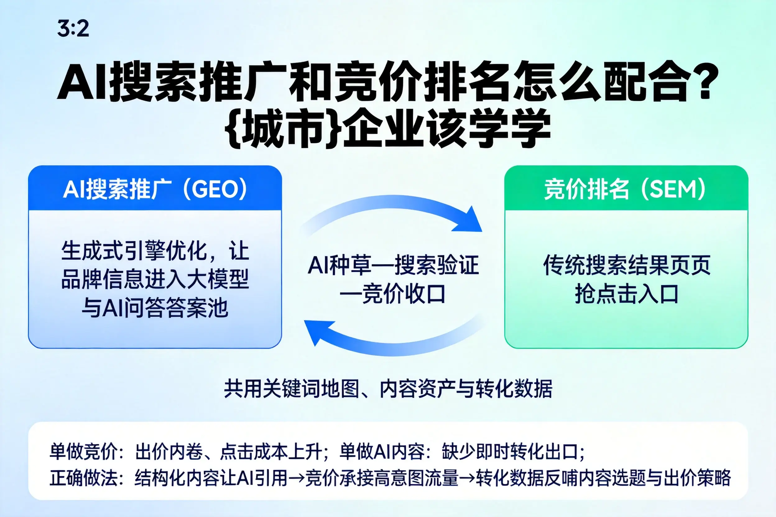 AI搜索推广和竞价排名怎么配合？衢州企业该学学
