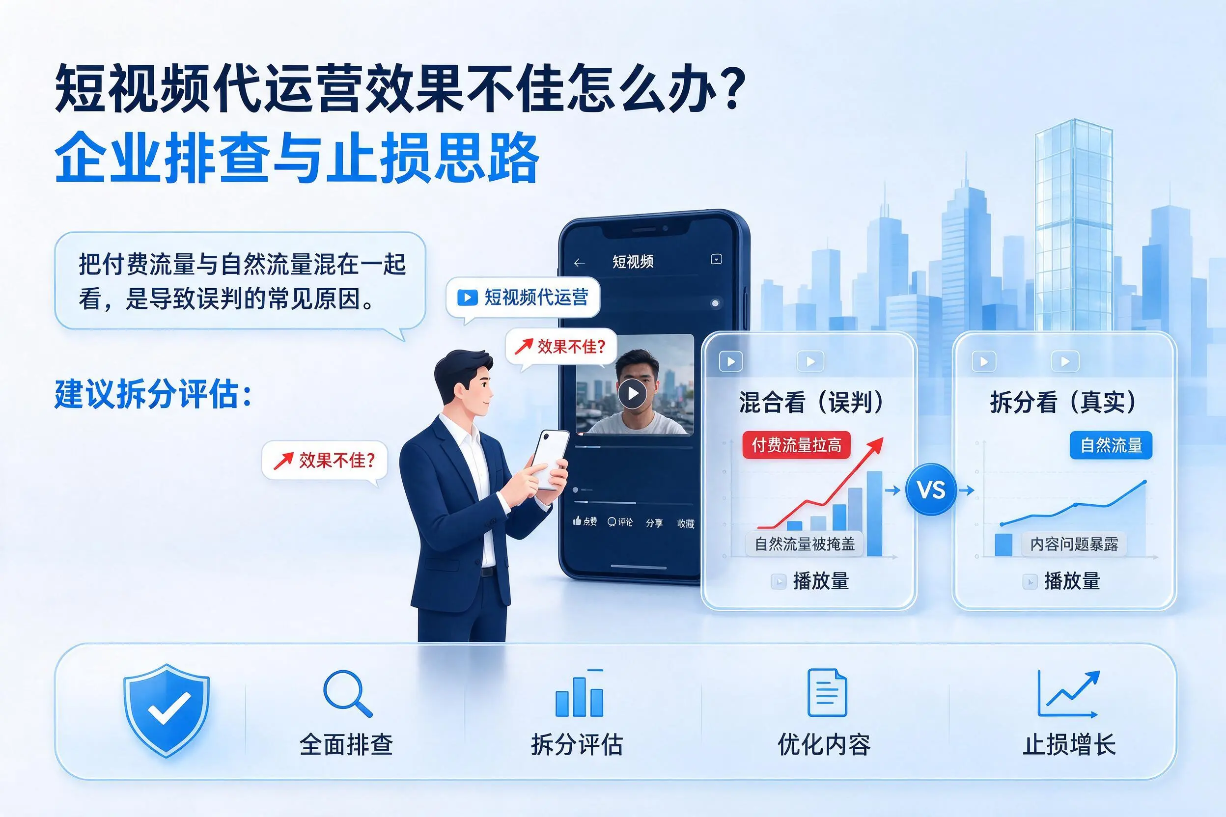短视频代运营效果不佳怎么办?衢州企业排查与止损思路
