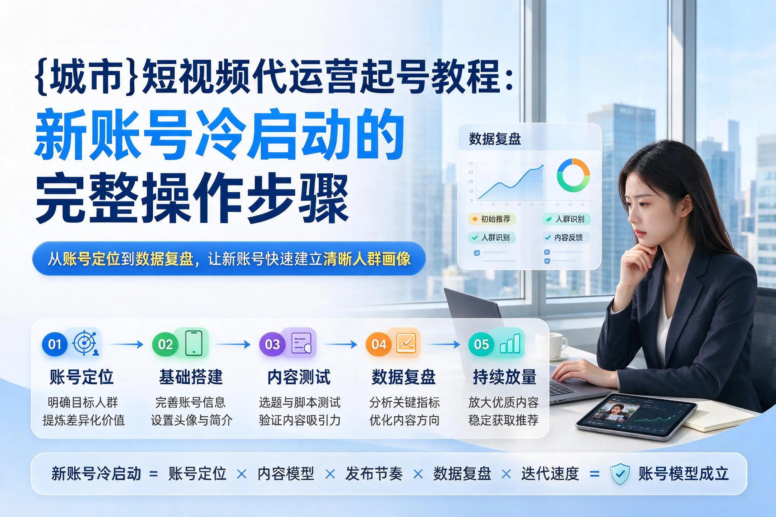 衢州短视频代运营起号教程:新账号冷启动的完整操作步骤