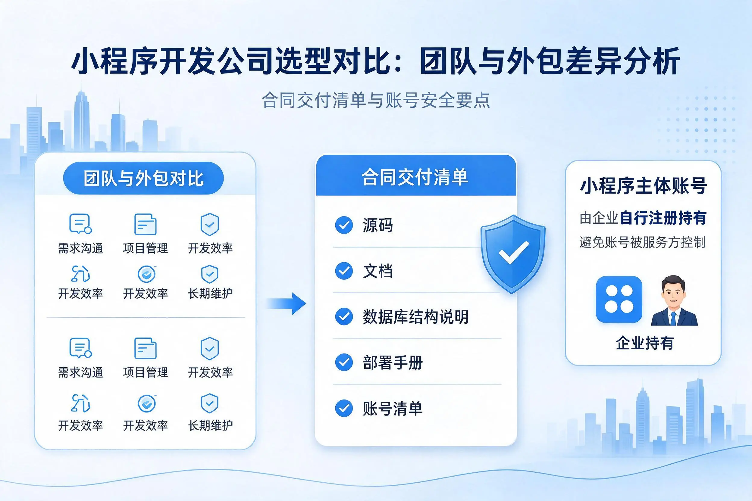 衢州小程序开发公司选型对比:团队与外包差异分析