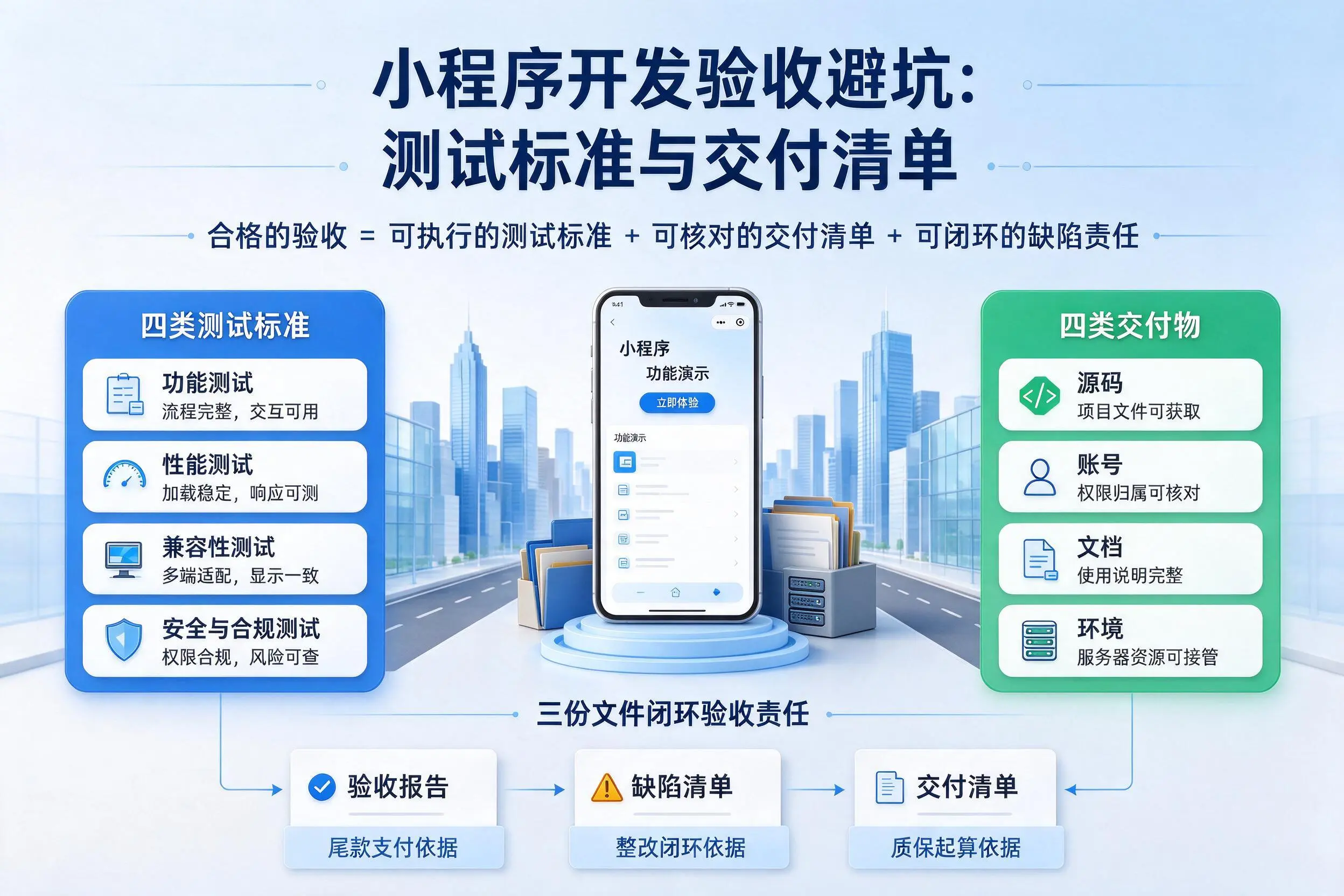衢州小程序开发验收避坑:测试标准与交付清单