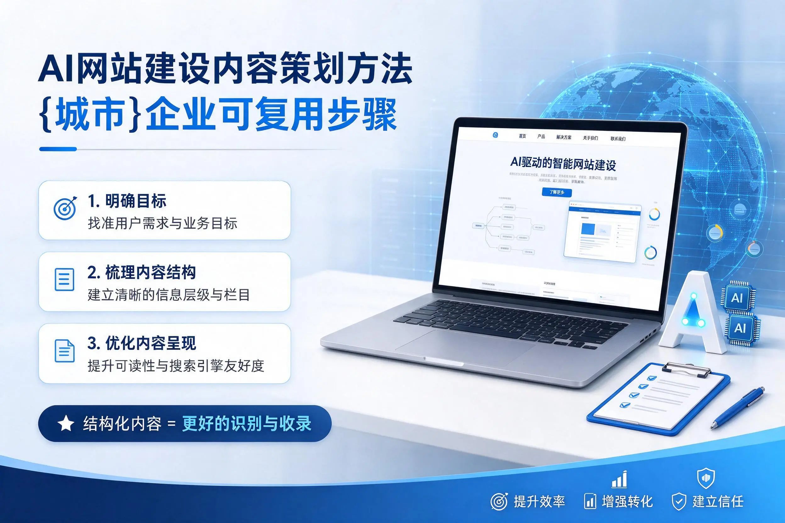 AI网站建设内容策划方法，衢州企业可复用步骤