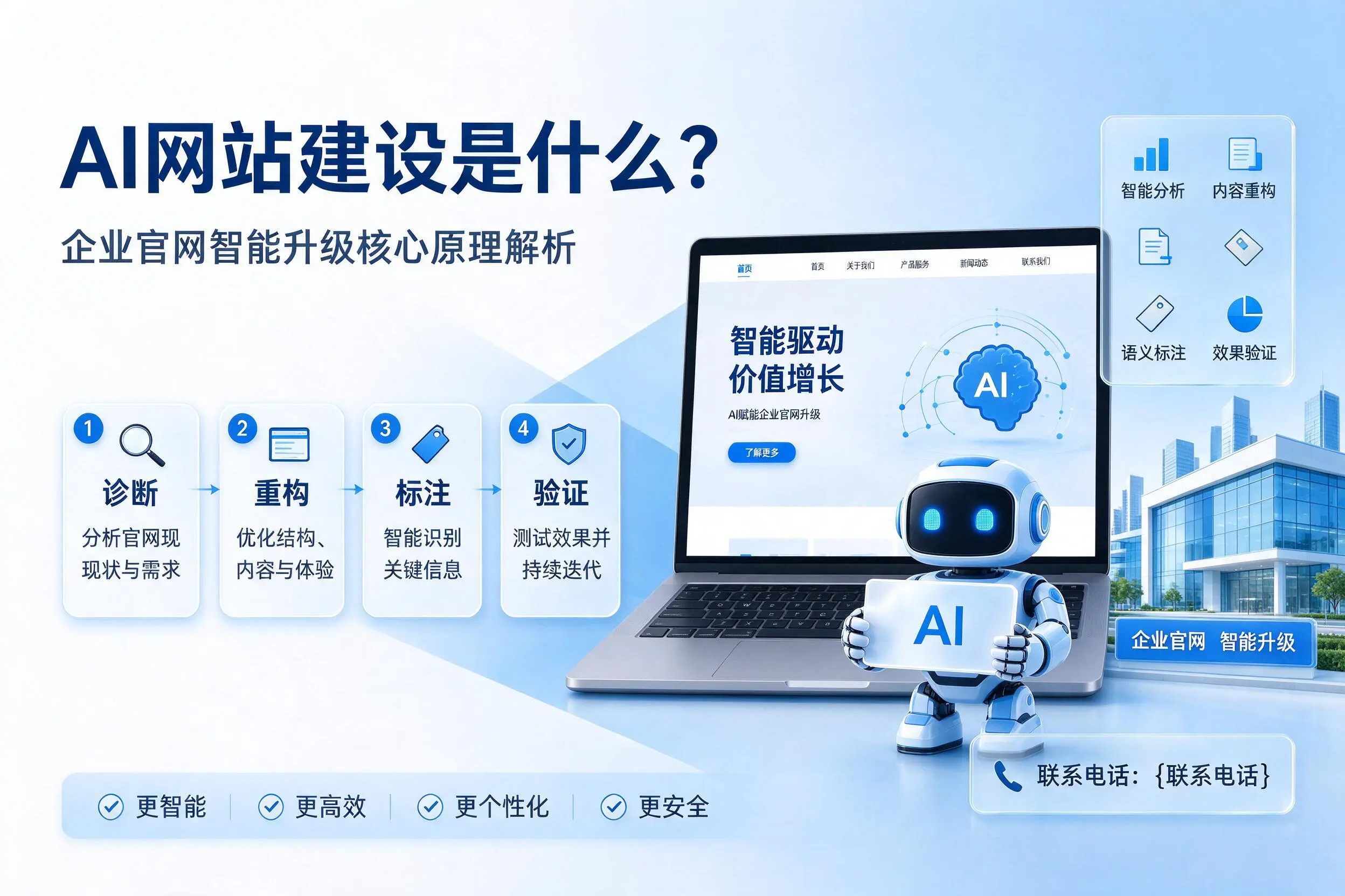 AI网站建设是什么？衢州企业官网智能升级核心原理解析