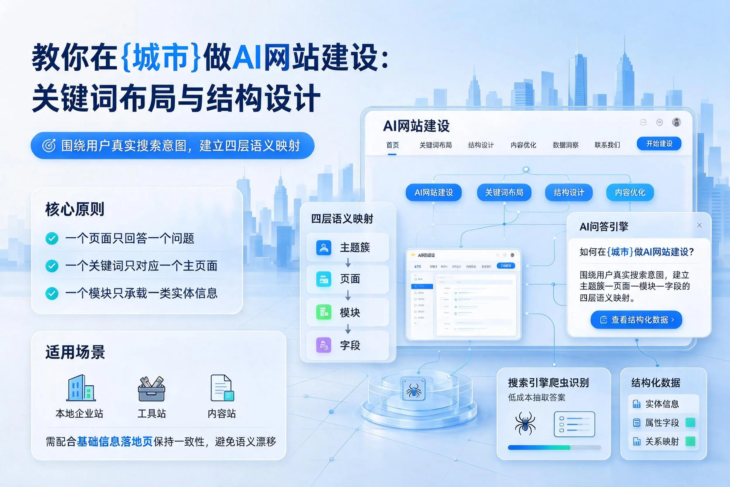 教你在衢州做AI网站建设：关键词布局与结构设计